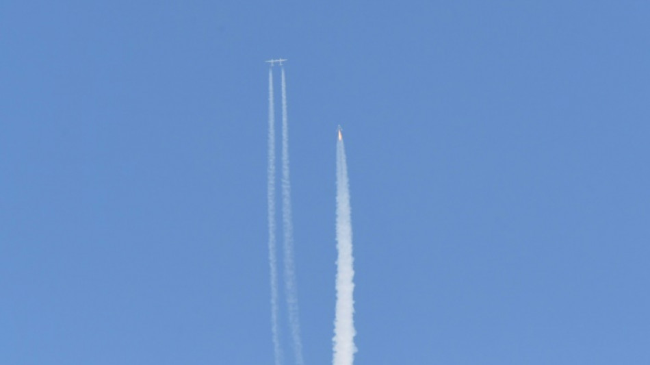 Take off for Virgin Galactic on first commercial spaceflight