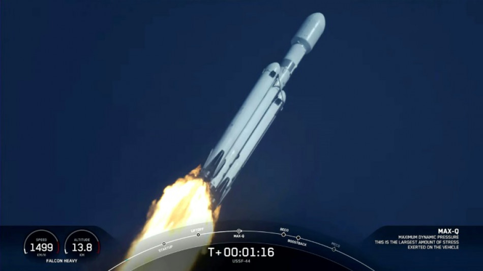 SpaceX launches Falcon Heavy rocket for first time in three years