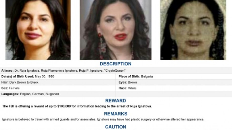 FBI adds Bulgarian 'Crypto Queen' to most-wanted list