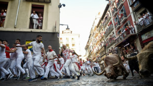 Cinco hospitalizados en el primer encierro de toros de Pamplona