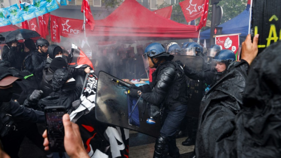 Clashes erupt at French May Day protests against Macron