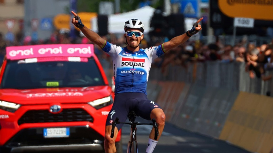 'Fighter' Alaphilippe back winning in Giro 12th stage, Pogacar holds lead