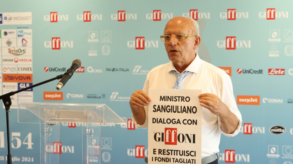 Gubitosi, 'successo per Giffoni, ma Sangiuliano dimezza i fondi'