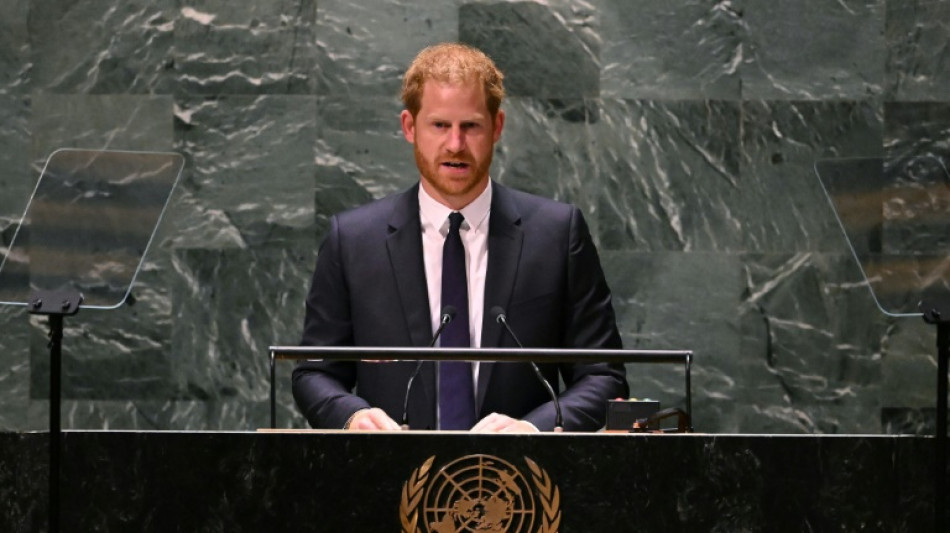 World democracy and freedom under assault, Prince Harry tells UN