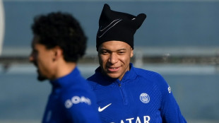 Mbappé, en el entrenamiento del PSG antes del duelo con el Bayern