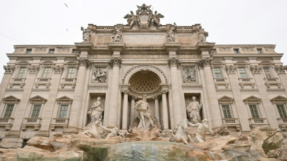 Rome's Trevi Fountain reopens to limited crowds