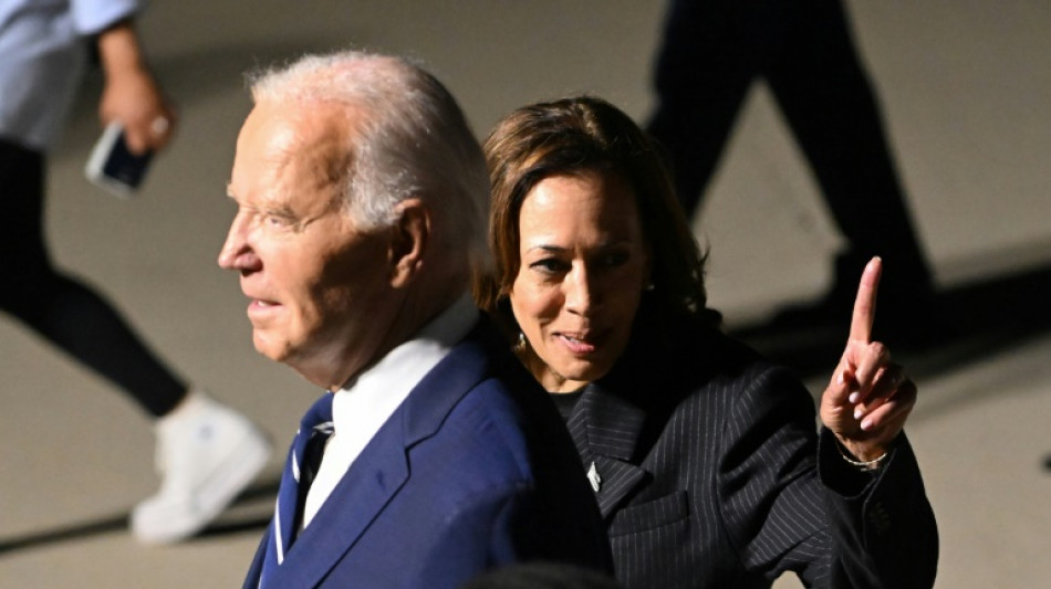 Kamala Harris y Joe Biden, en un acto público conjunto el 15 de agosto