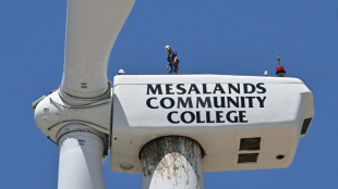 Don't look down: fearless trainees propel wind turbine boom