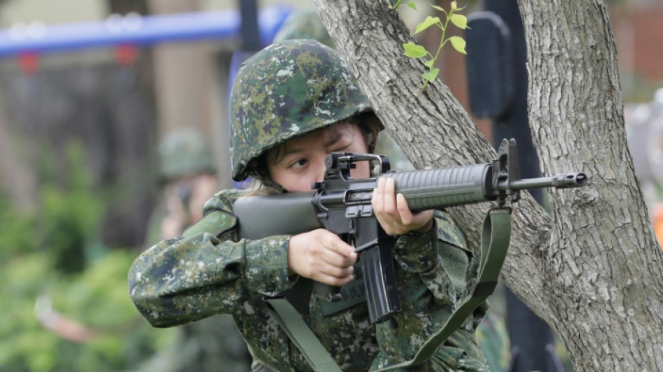 Taiwan holds first training for women reservists