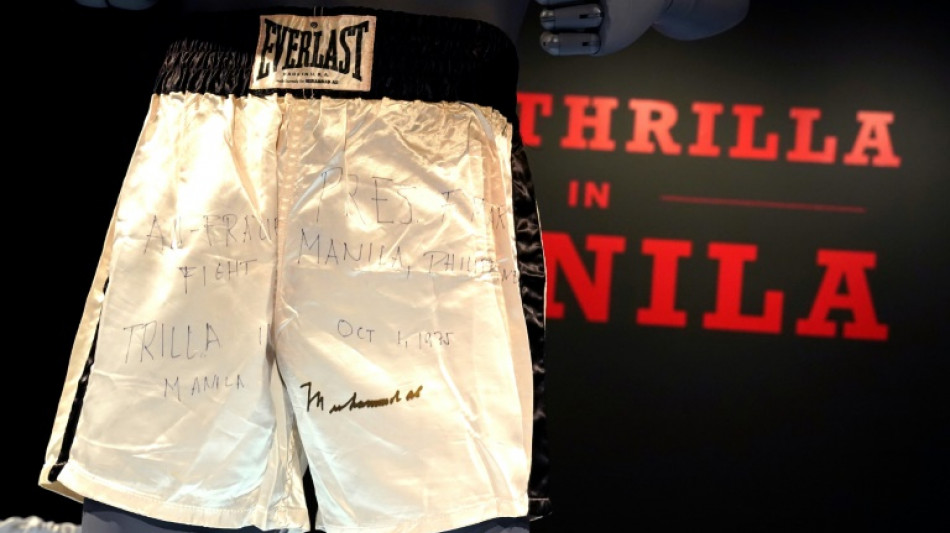 Muhammad Ali's 'Thrilla in Manila' shorts up for auction