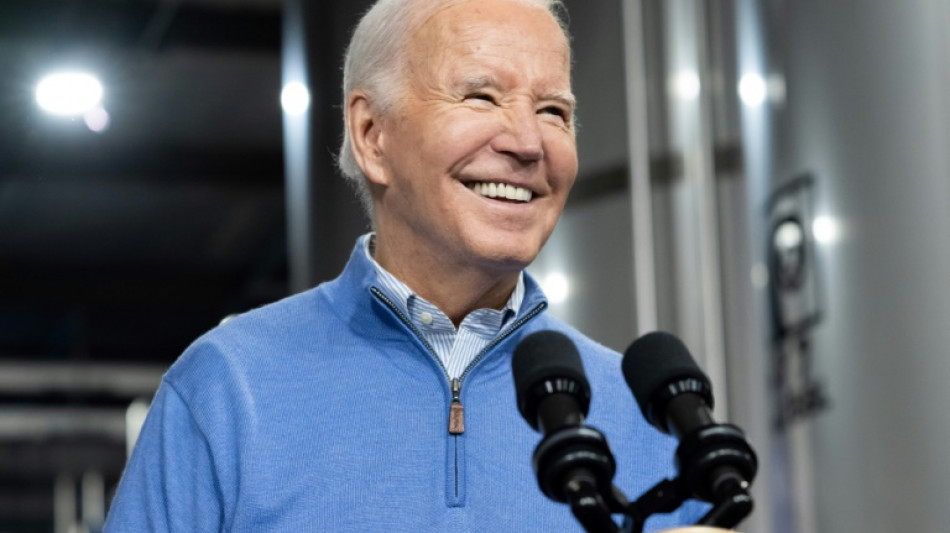 Biden lauds solid 2023 growth as reelection bid gains pace