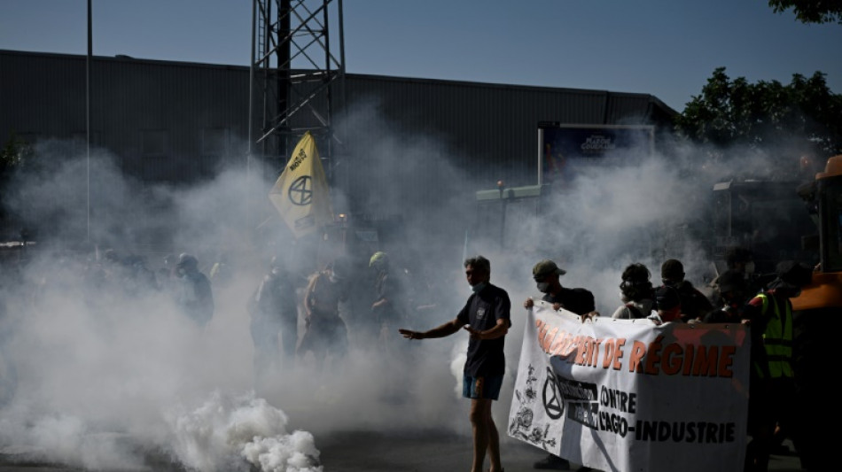 French police clear water demonstrators from port blockade