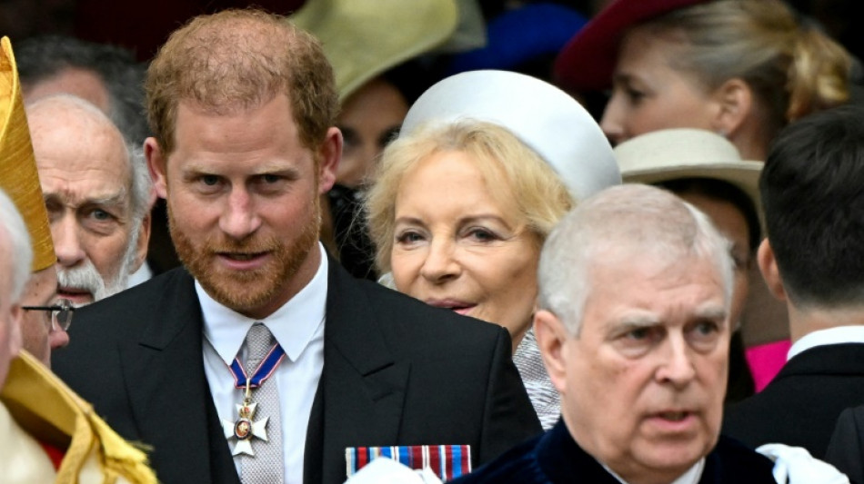 Princes Harry, Andrew parked on third row at coronation