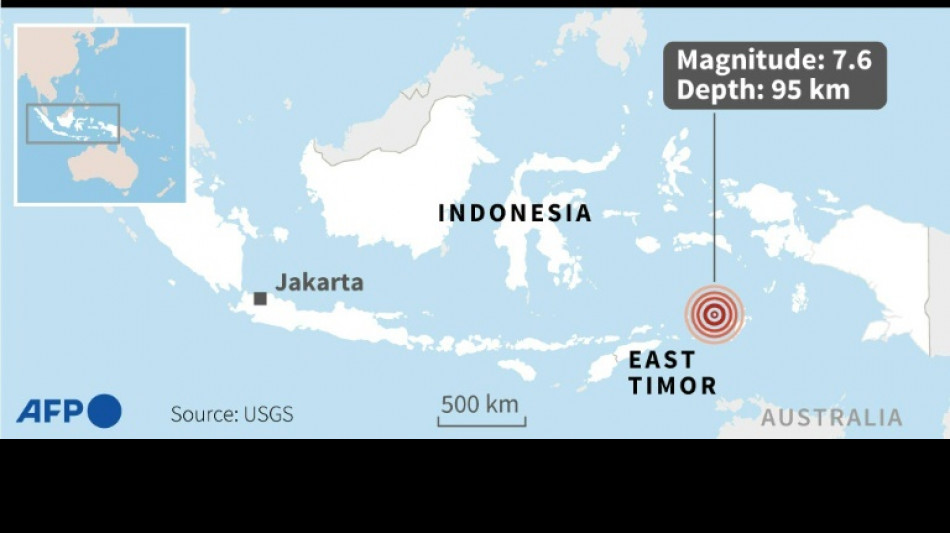 Strong 7.6-magnitude quake hits off Indonesia: USGS 