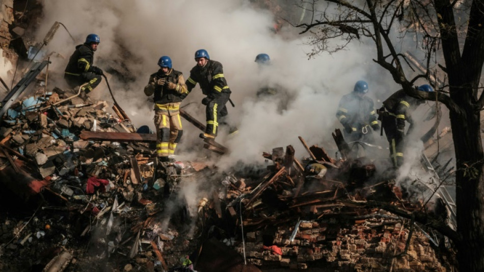 Drones spark gunfire, fearful cries before exploding in Kyiv