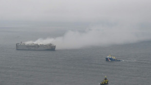 Blazing cargo ship off Netherlands to be towed, 'likely this weekend'