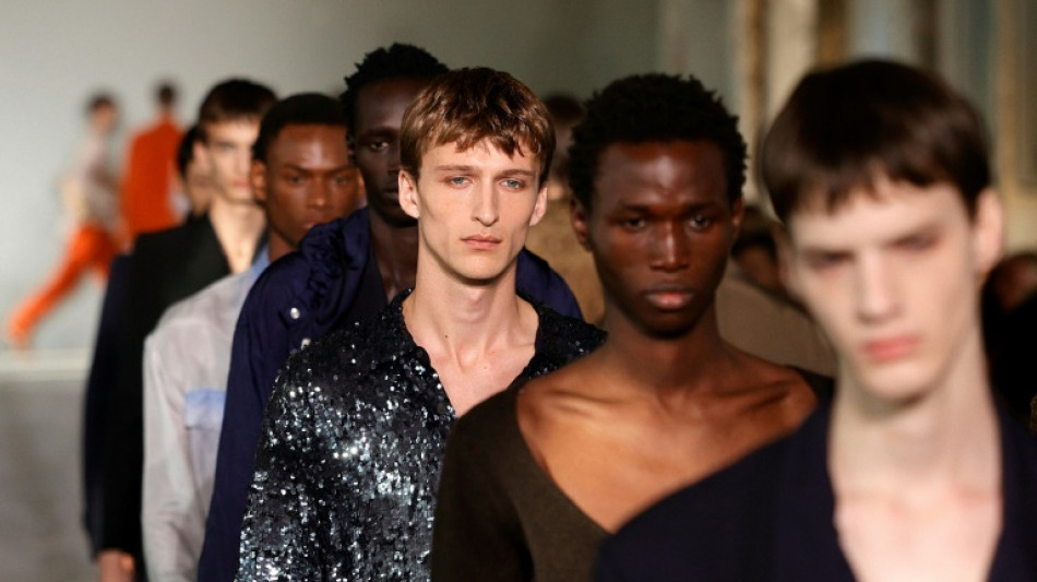 Skin on show at Paris menswear week