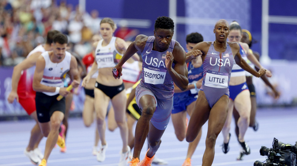 Parigi: atletica, record del mondo Usa nella 4X400 mista