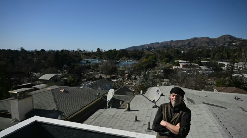 'Stubborn' janitor camps out amid rubble of Los Angeles fires