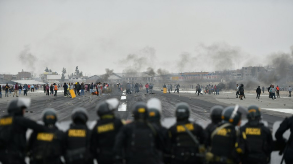 Protesters block Peru airport over ousting of president