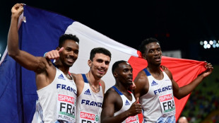 Euro d'athlétisme: la France médaillée de bronze du relais 4x400 m hommes