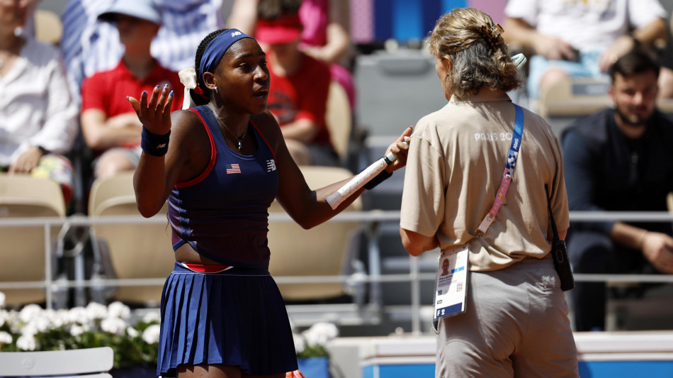 A Parigi protesta anche la Gauff, 'arbitraggio disonesto'