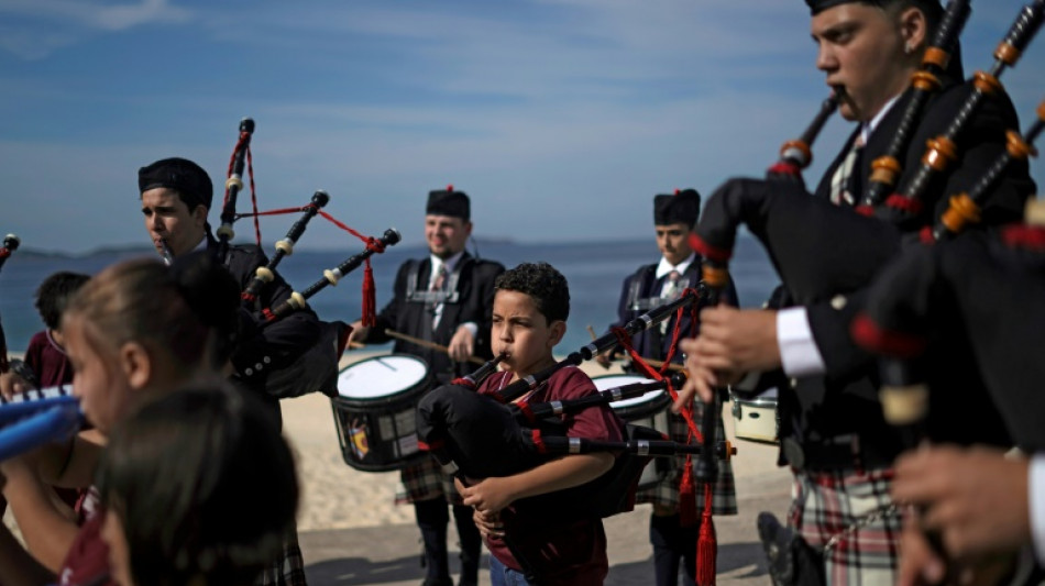 La cornemuse, un air d'Ecosse dans une banlieue pauvre du Brésil