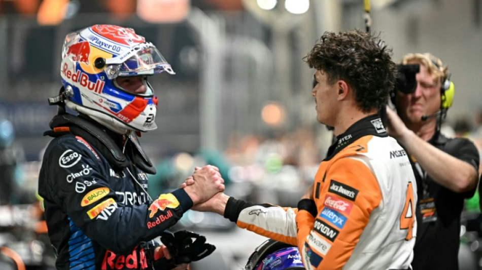 Title rivals Norris, Verstappen on 'cool' front row for Singapore GP