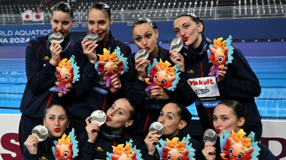 España gana la plata por equipos de natación artística en el Mundial de Doha