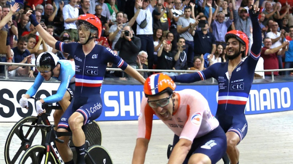 Mondiaux sur piste: troisième titre pour la France, à l'américaine