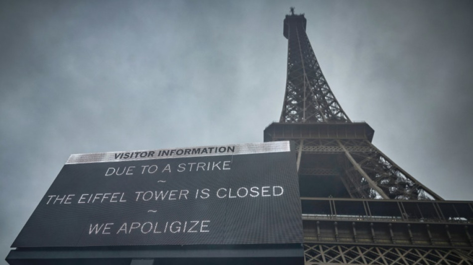 Eiffel Tower closed again as staff extend strike