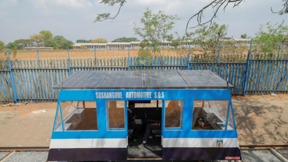 S.Africa teens build solar train as power cuts haunt commuters