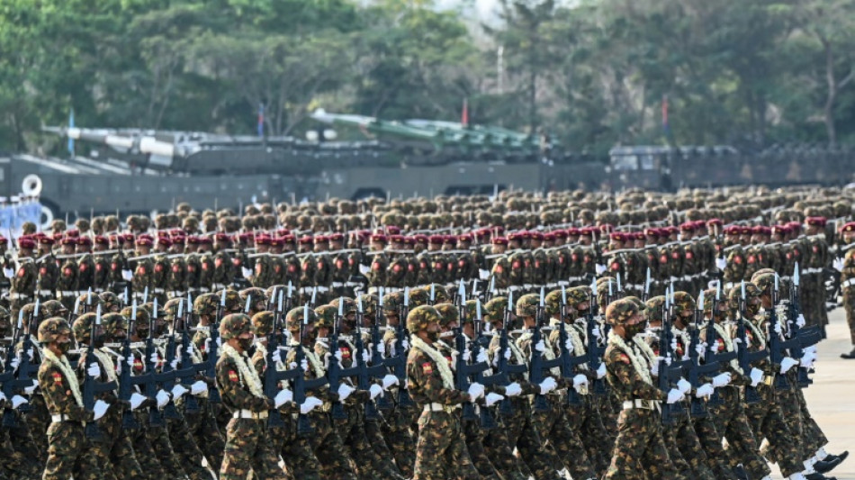 Myanmar army says will 'annihilate' coup opponents on crackdown anniversary