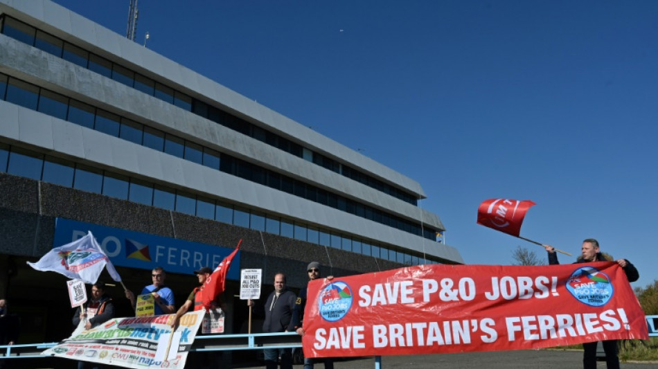 Protests in Britain over shock P&O job cuts