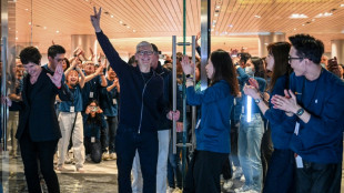 Apple 'aunties' greeted with cheers at Shanghai store opening