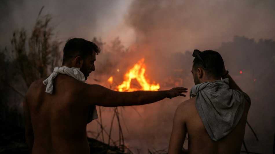 Bombeiros progridem em luta contra grande incêndio perto de Atenas