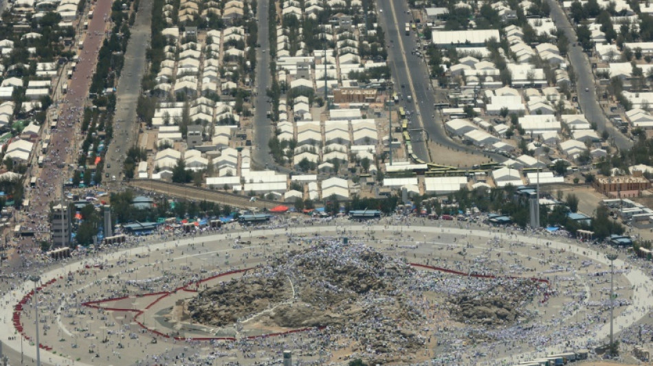 Les fidèles musulmans sur le mont Arafat, étape phare du hajj 