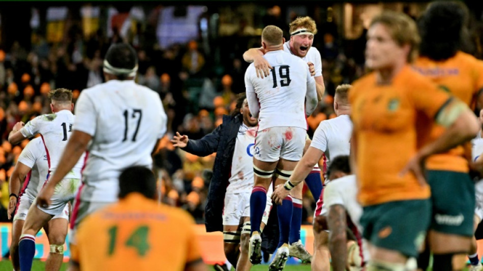 Rugby: l'Angleterre enchaîne en Australie et gagne la série